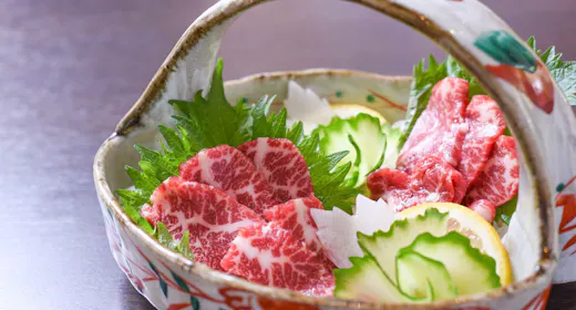 ご当地グルメ熊本名物といえば馬刺し!「特選馬刺し」付きプラン