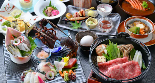 【直前割】<美食プラン>伊勢海老・鮑・松阪牛を会席料理で贅沢に!斎王匠の極膳