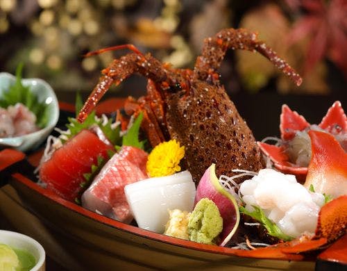コース料理　季節のお造り盛り　一例