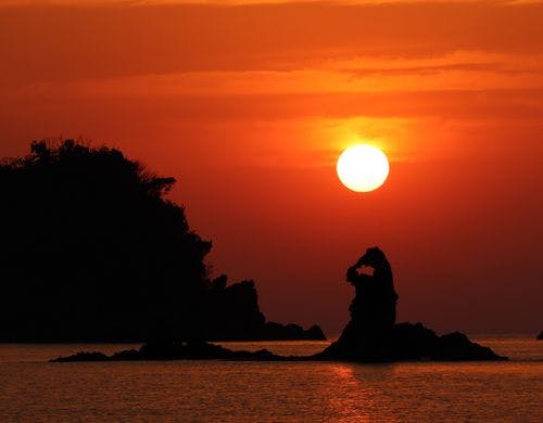 西伊豆の夕陽