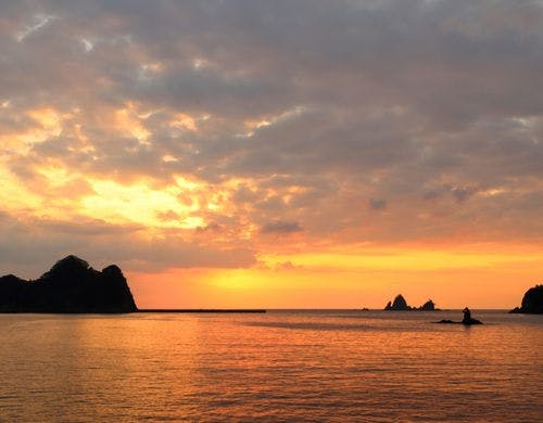 西伊豆の夕陽