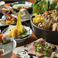 品嚐北海道風味的「季節日式懷石料理」。