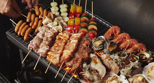 【บาร์บีคิวพรีเมียม ~พิเศษ~】<รวมอาหารเช้าและเย็น> ลิ้มรสวัตถุดิบท้องถิ่นชั้นเลิศในสวนส่วนตัว