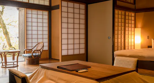 藤壺の居間・寝室・広縁の冬景色
