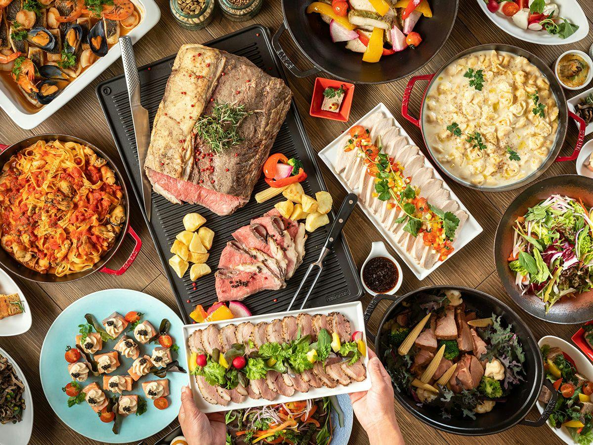【基本プラン‐2食付】 島の暮らしを食う、こだわりの「地産地消ビュッフェ」／飲み放題