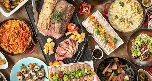 【基本プラン‐2食付】 島の暮らしを食う、こだわりの「地産地消ビュッフェ」/飲み放題