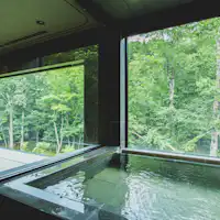 温泉は客室展望温泉で