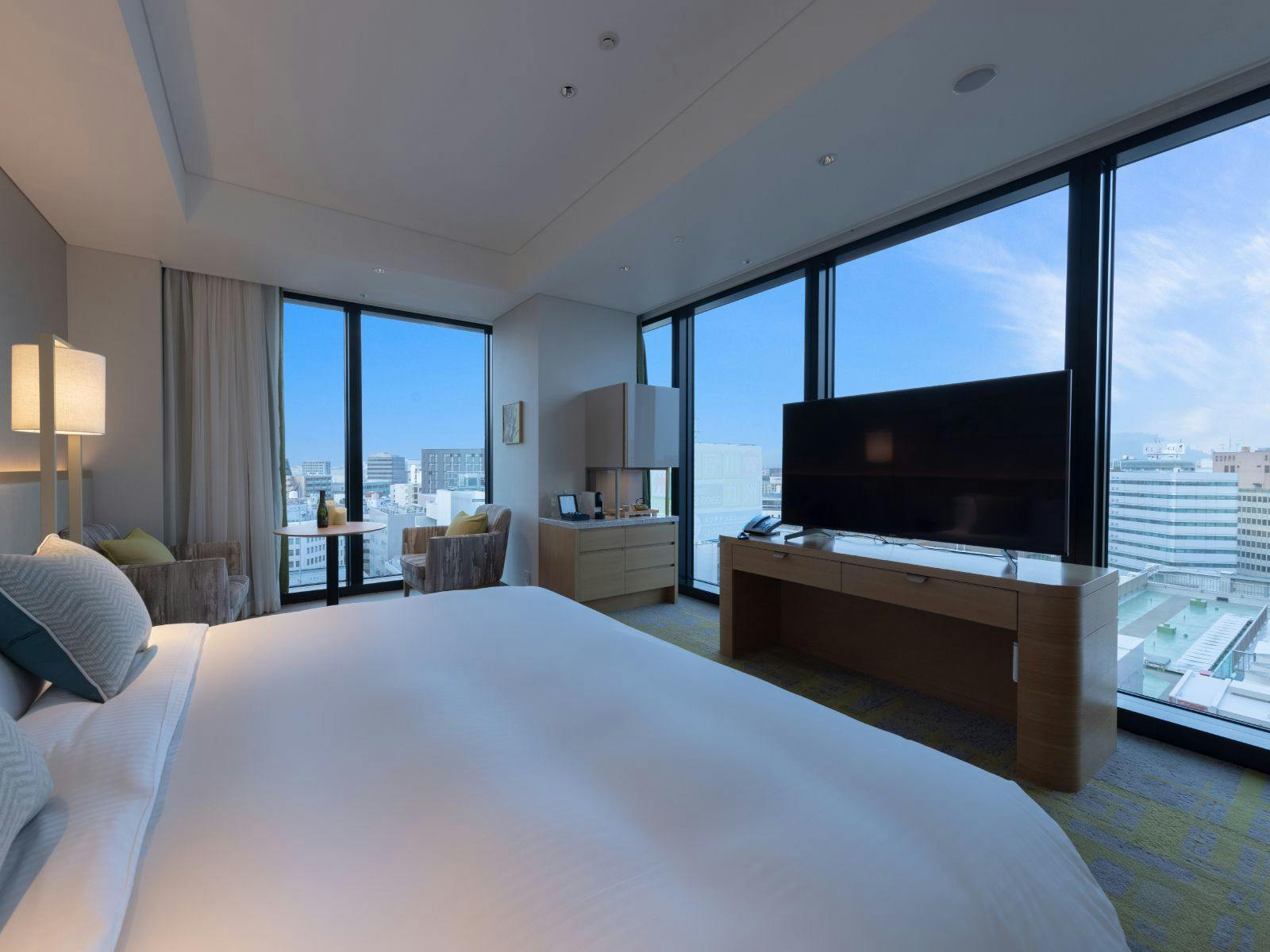 プレミアム ラグジュアリーキングダブル 禁煙 上層階 Advance 60 60日前までのご予約でお得 朝食付 プレミアムルームプラン 都ホテル 博多 一休 Com