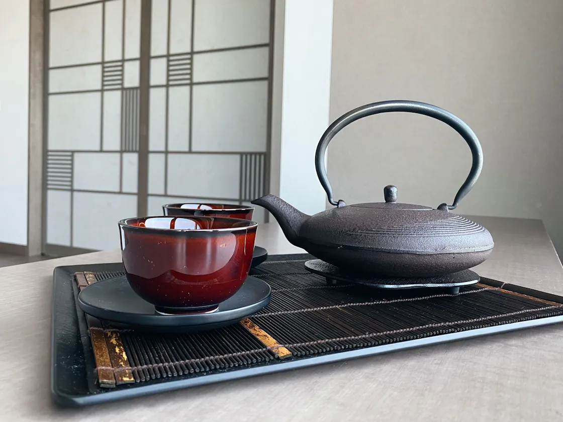 急須と茶器のアメニティ