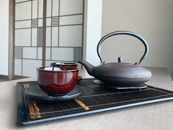 急須と茶器のアメニティ