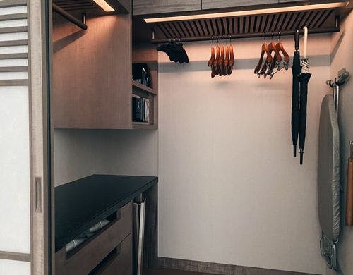 厚手テリー生地のバスローブ