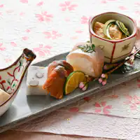 Makan malam | Kaiseki dasar musim semi (contoh menu)