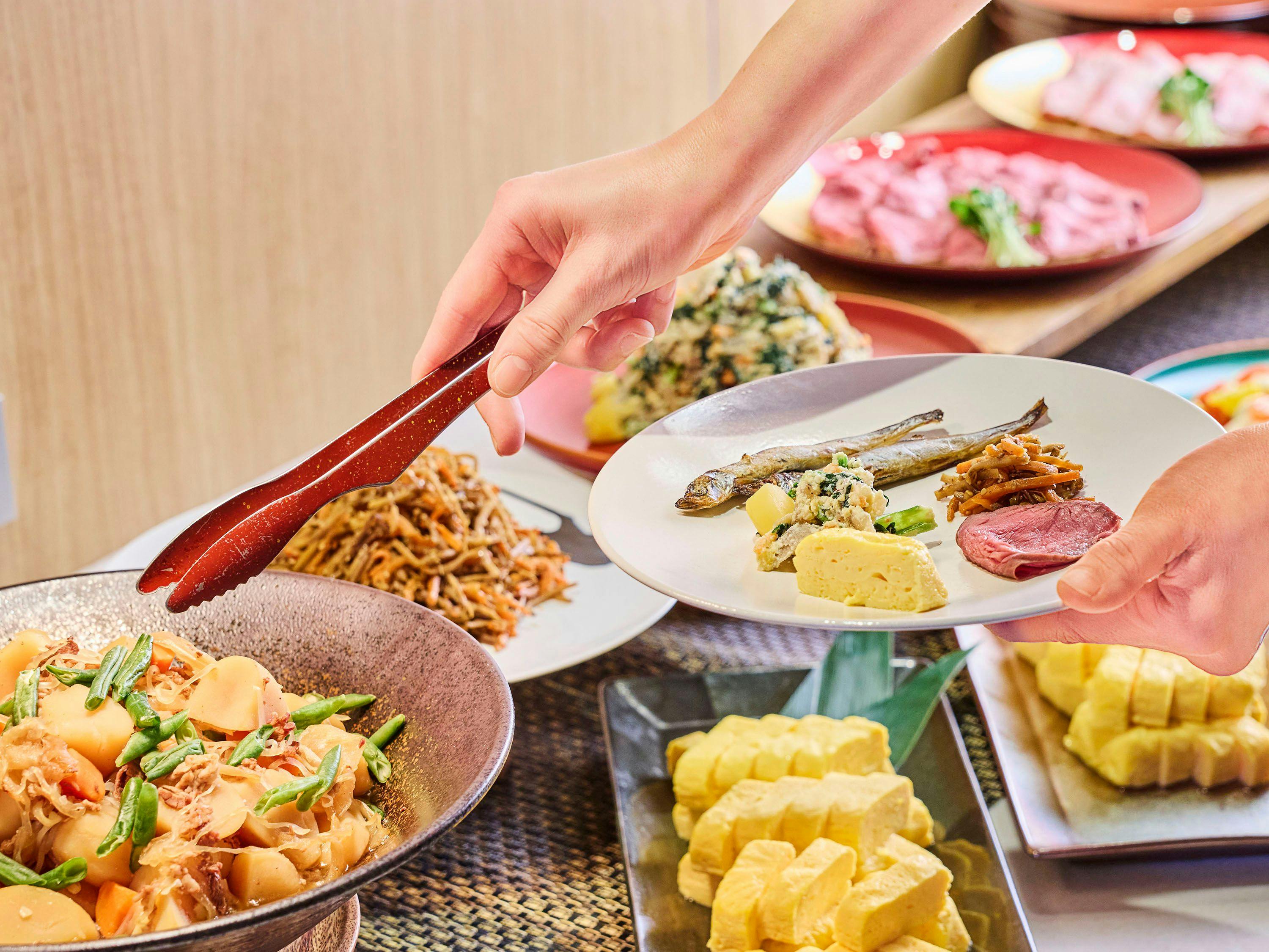 朝食ビュッフェ