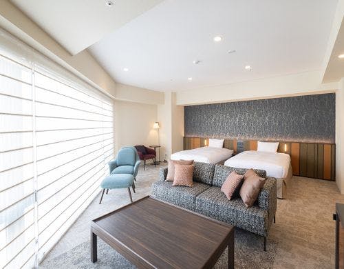 リビングスペースでゆっくりくつろげます