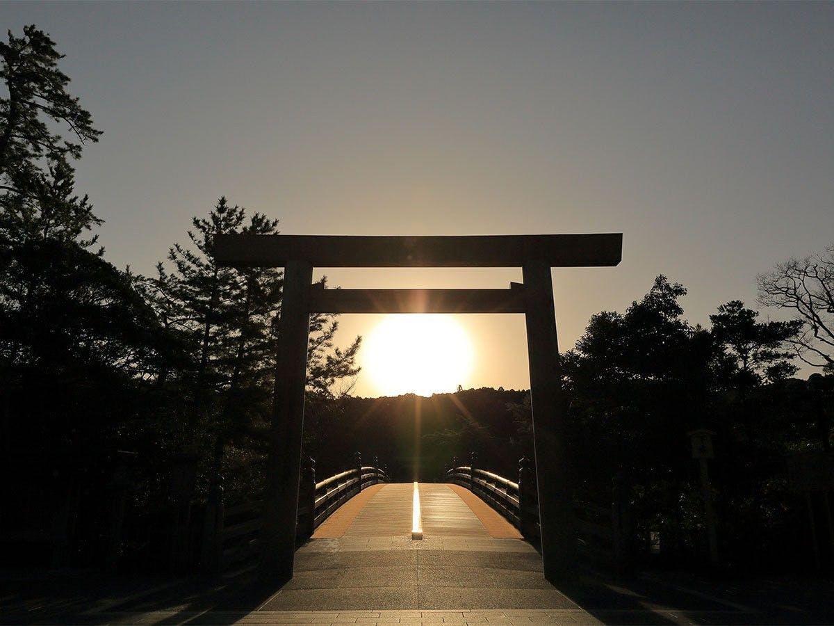 伊勢神宮內宮的宇治橋。