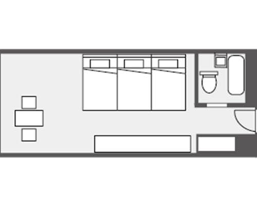 クラシックハリウッドトリプル　UB　36平米