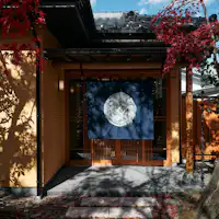 静静伫立的仅限三间客房的美食住宿