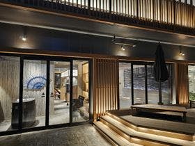 草津温泉　湯畑泉水