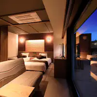 【玲瓏】Kamar khusus bergaya Jepang modern dengan dua pemandian terbuka