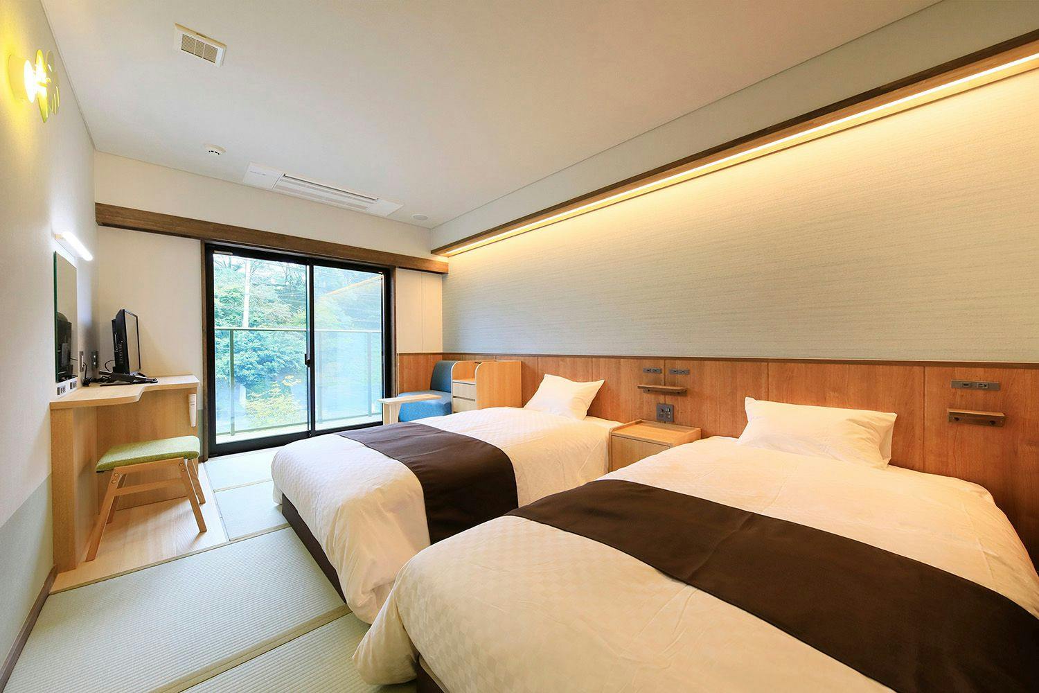 現代日式雙床房