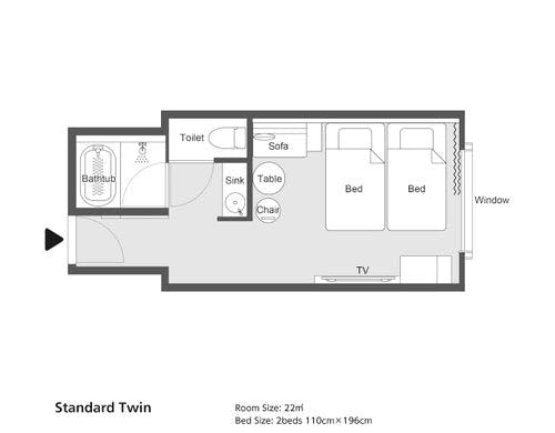 ＜スタンダードフロア＞スタンダードツイン