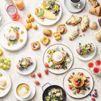 ภาพตัวอย่างบุฟเฟต์อาหารเช้า