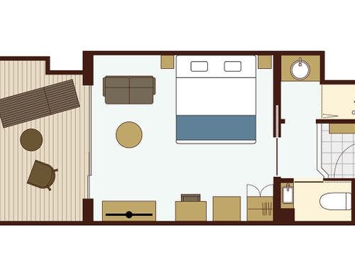 ダブル（ユニットシャワー）※間取り