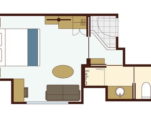 ダブル（ユニットシャワー）※間取り