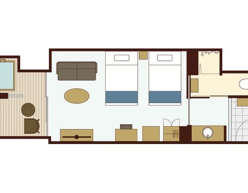 ツイン（バス）《イースト》※間取り