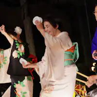 Persembahan pertunjukan lagu rakyat Shimane secara percuma.