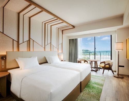 ツインベッドルーム　オーシャンビュー