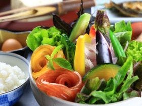 無農薬野菜の「壱岐の恵みサラダ」