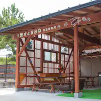 宿泊者専用のバーベキューセンター(有料)