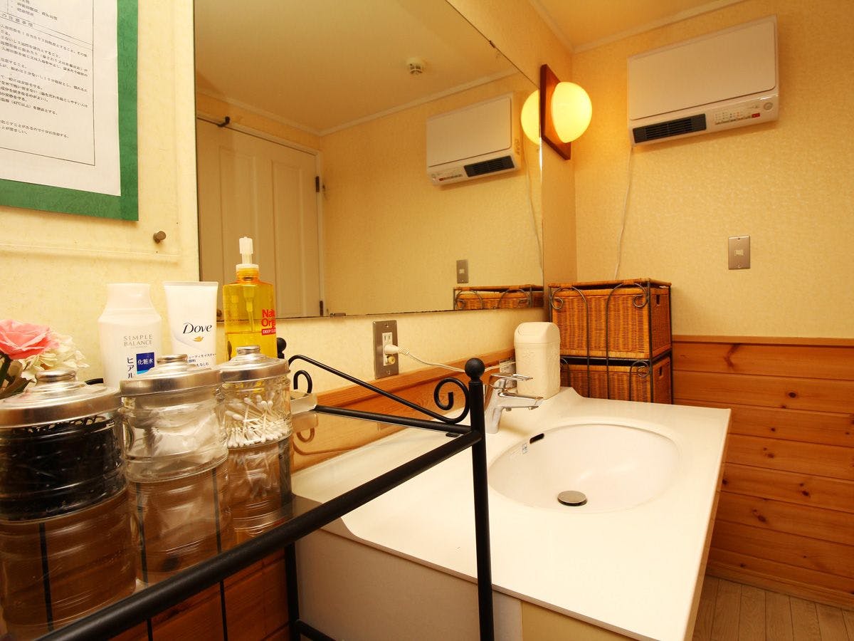 清潔感のある脱衣所