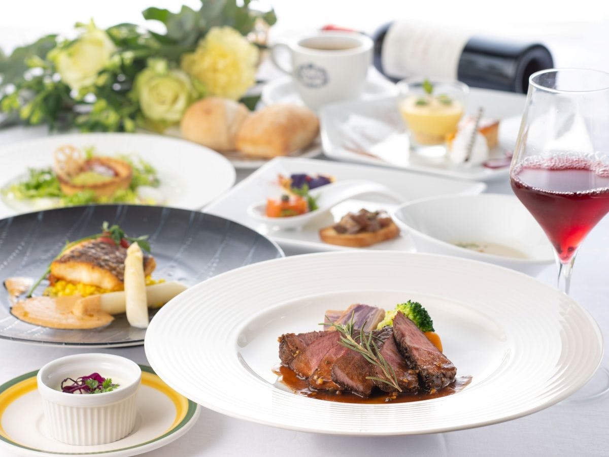 【ご夕食一例】グレードアップフルコース。