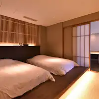 温泉付き特別室【清流の間】ベッドルーム