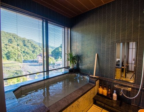 温泉付き特別室「清流の間」リビング