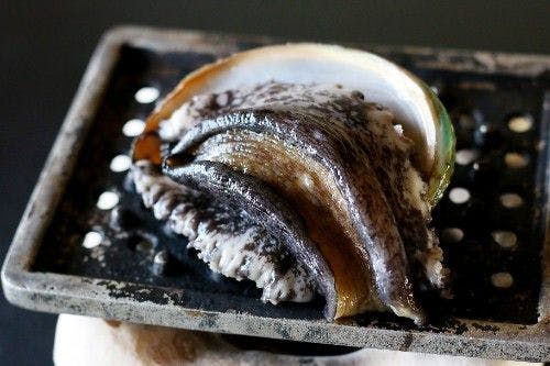 【鮑の踊り焼き】