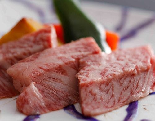 松阪牛の鉄板焼き