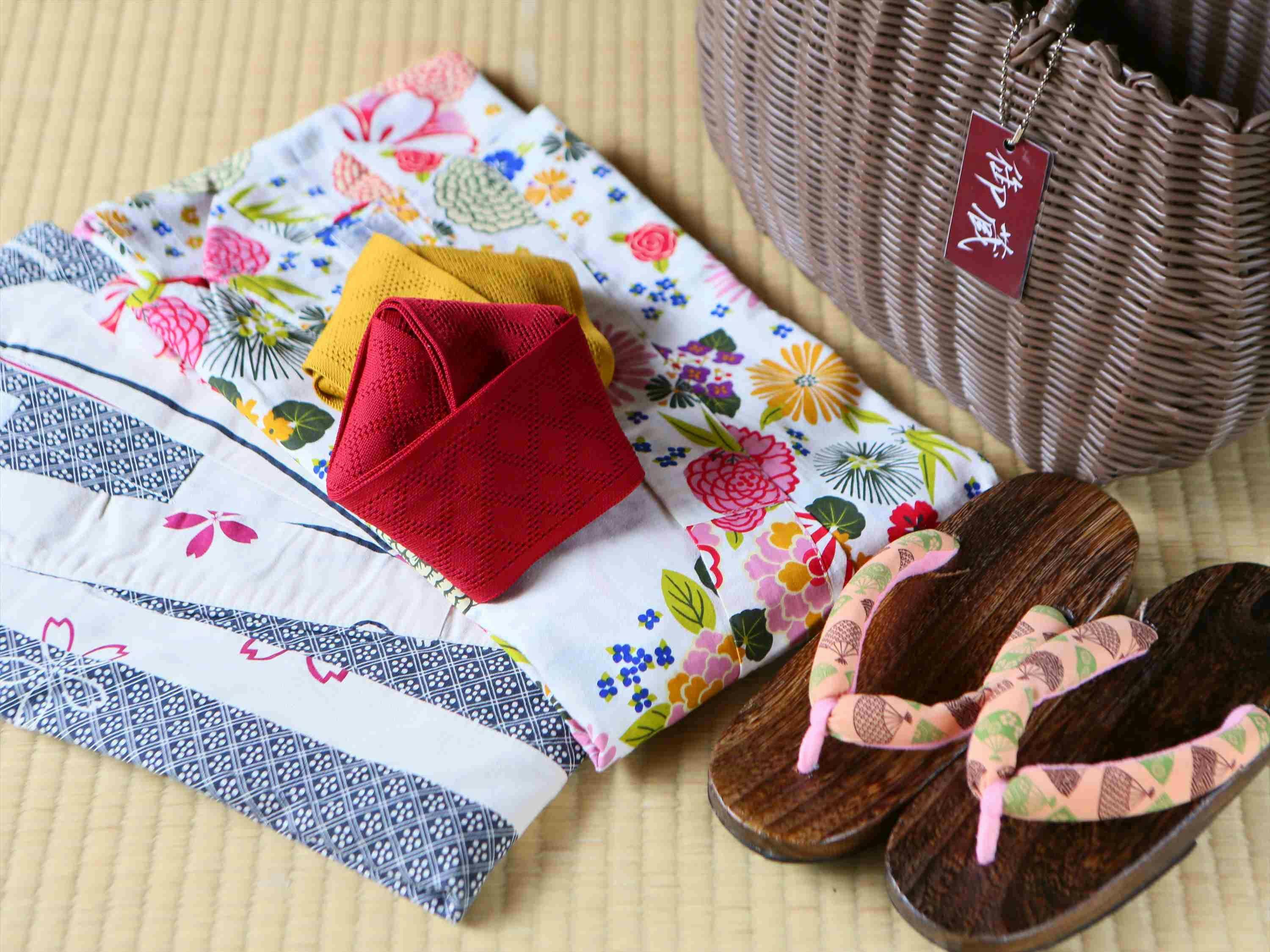 女性にいは彩浴衣の無料貸し出し