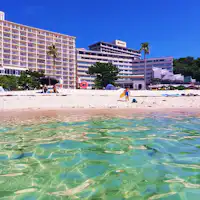 【Luaran】Hotel Sanraku-so dilihat dari Shirarahama