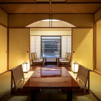 Kamar Khusus dengan Pemandian Air Panas Terbuka, Ruang Tatami 10 Jo / Ruang Tamu 18 m²