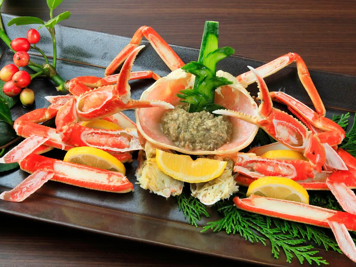 湯喜望 白扇 - 【早期割×蟹会席】11月~3月限定/冬の味覚「蟹」をお得に愉しめる<蟹会席> - 【露天風呂&展望ジャグジー付き】和室13畳 ...
