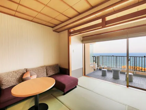 【전망 자쿠지 포함】일본식+서양식 객실 50㎡