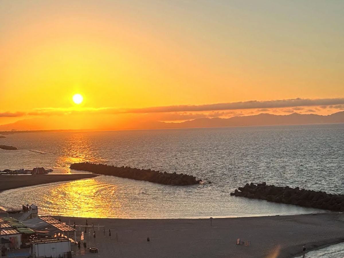 日本海の美しい景色。