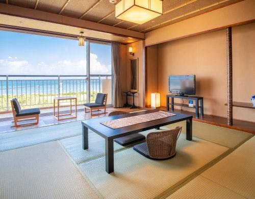 ビーチと桜島