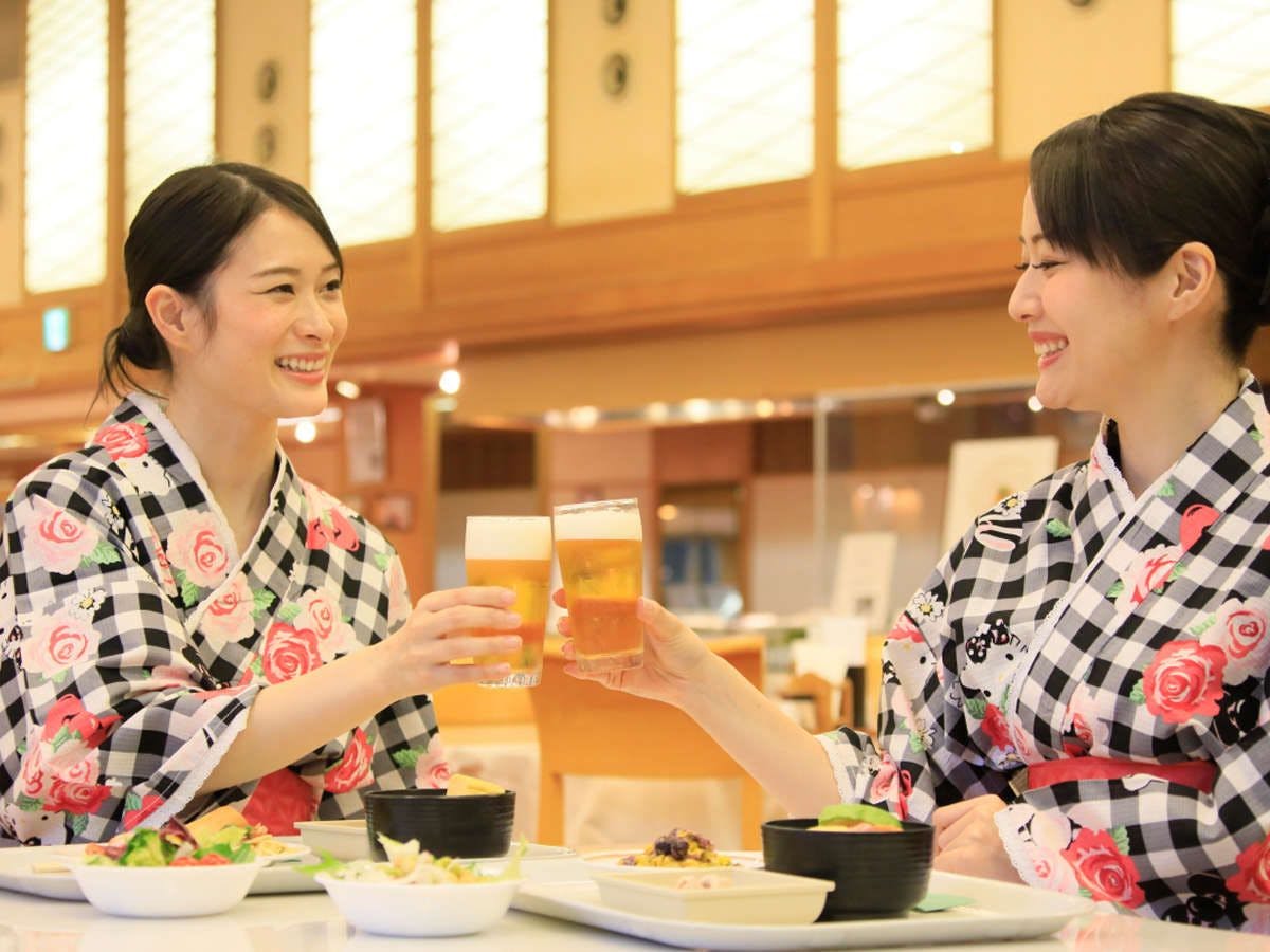 【アルコール飲み放題付】大満足の飲み放題！牛鉄板焼きや天ぷら、選べるお鍋の和洋中バイキング
