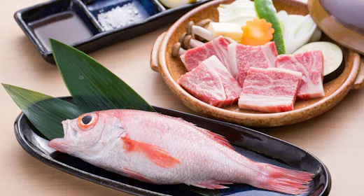 【お肉もお魚も!しまねの美味堪能】しまね和牛×白身の王様のどぐろ会席
