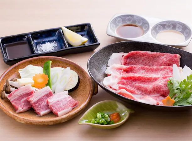島根和牛陶板焼き×島根和牛しゃぶしゃぶ