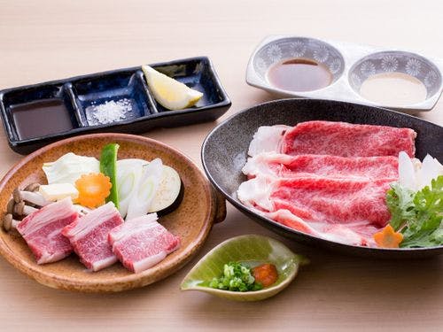 島根和牛陶板焼き×島根和牛しゃぶしゃぶ